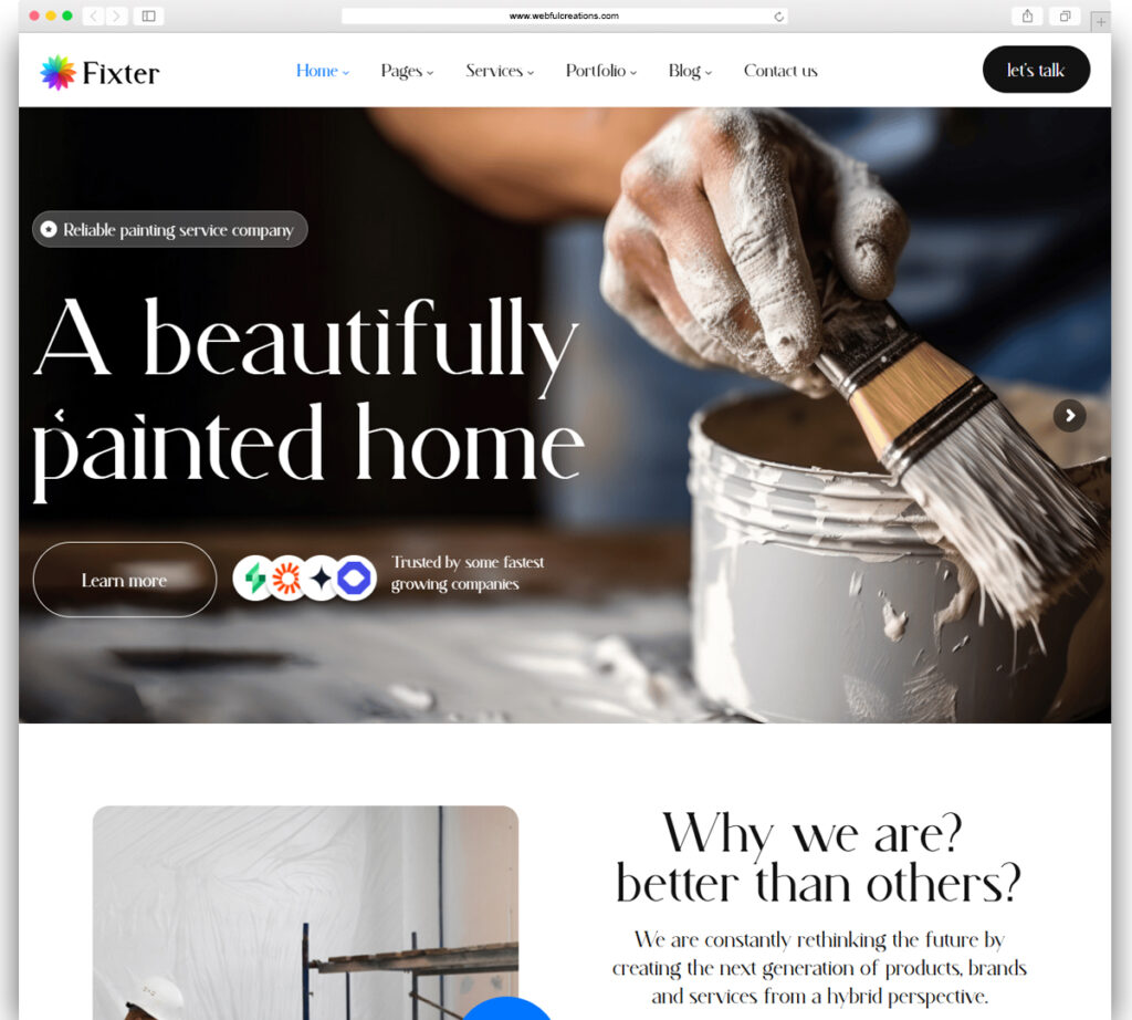 Fixter - Painting Services & Handyman Industry WordPress Theme