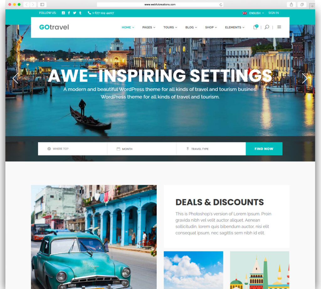 GoTravel - Travel Agency Theme