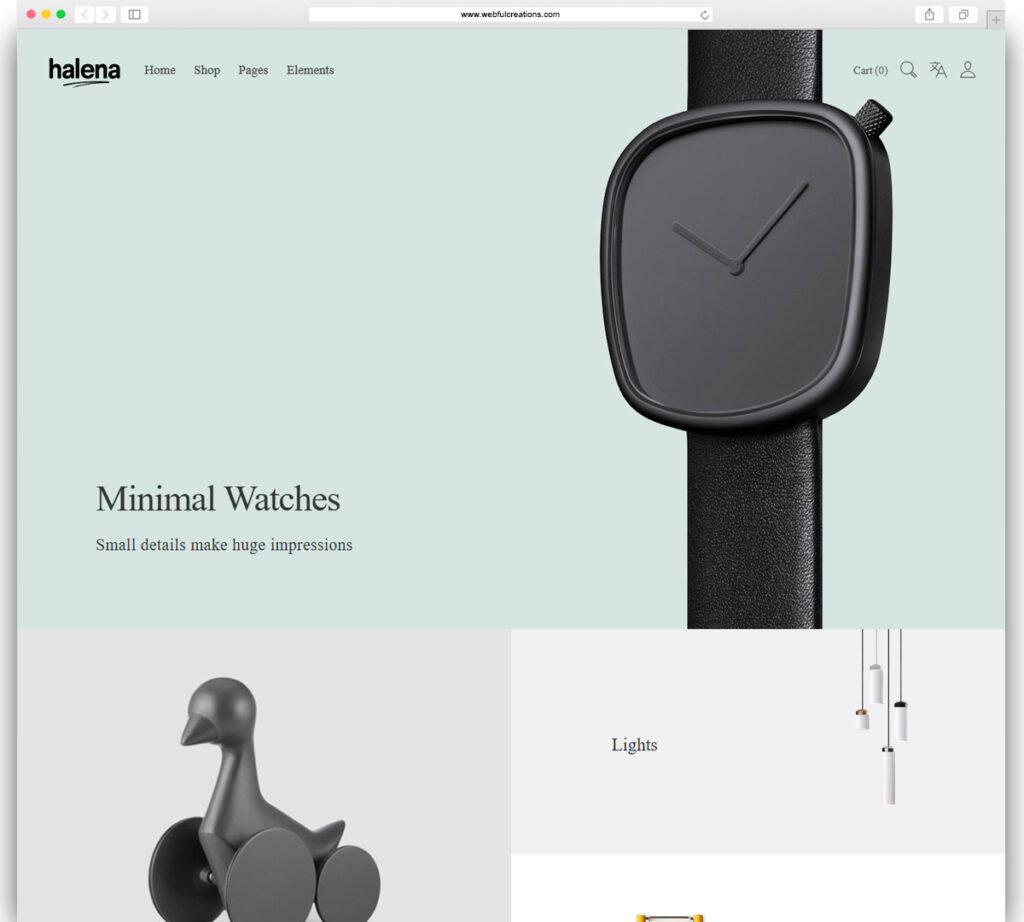 Halena | Minimal & Modern eCommerce WordPress Theme