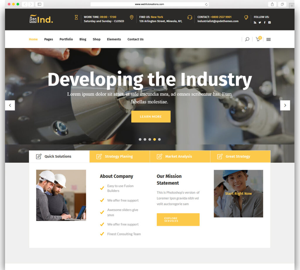Industrialist - Industry & Manufacturing Theme