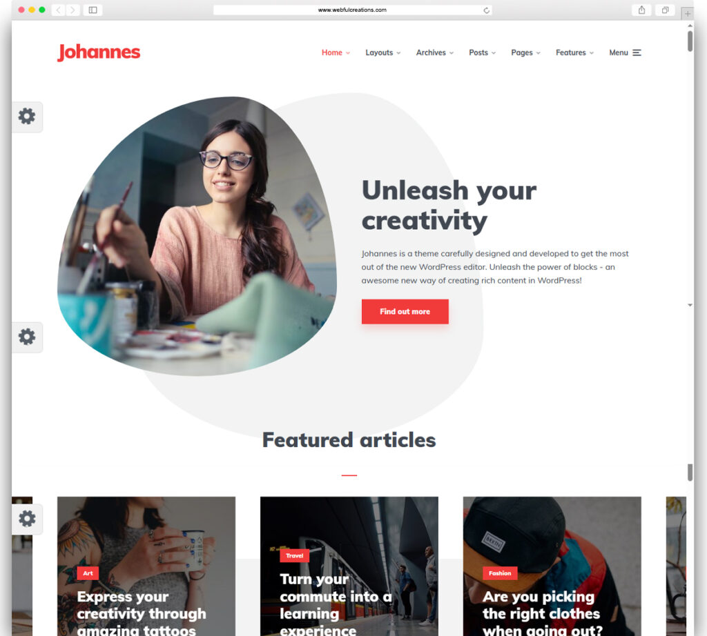 Johannes - Personal Blog Theme for Authors and Publishers