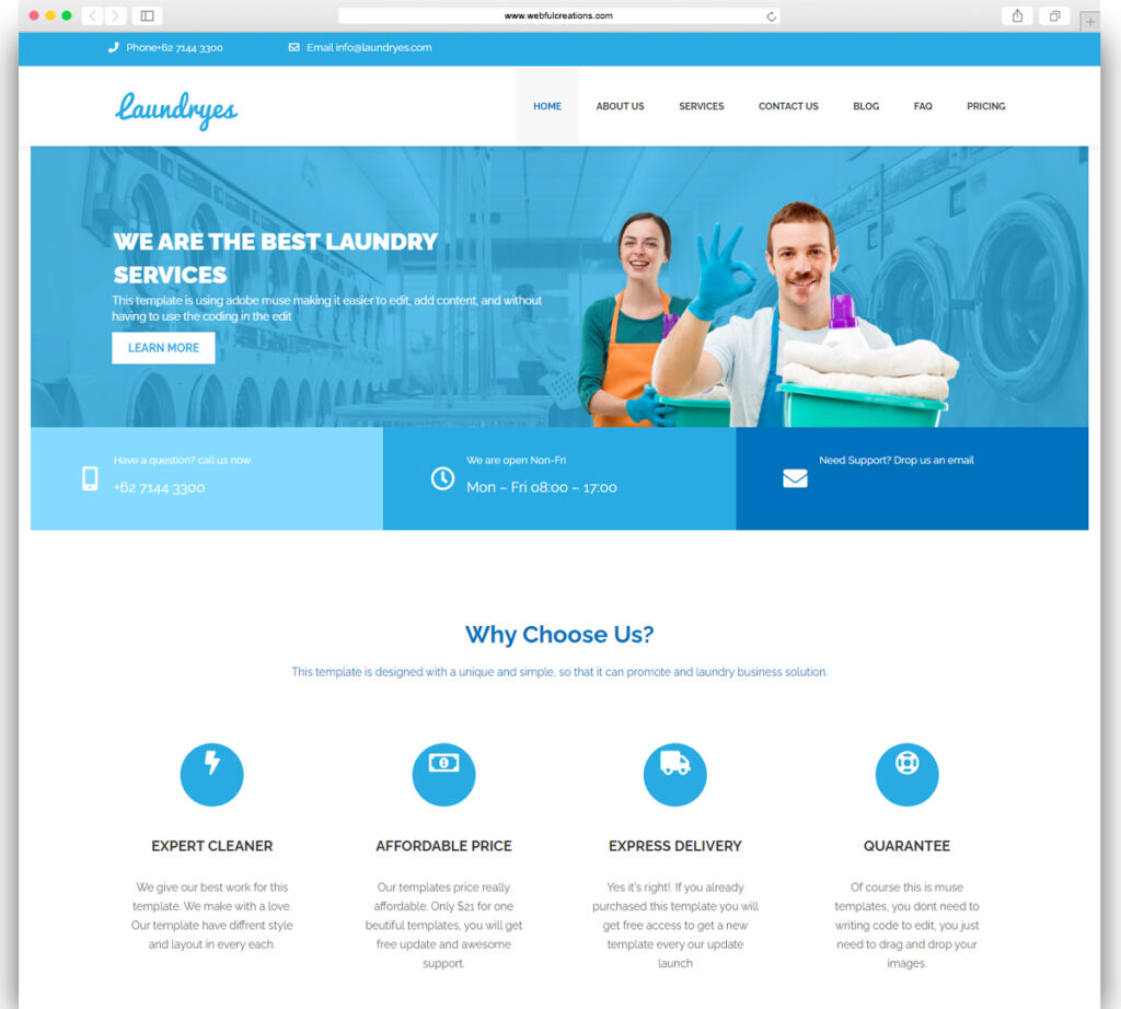 Laundryes WordPress theme