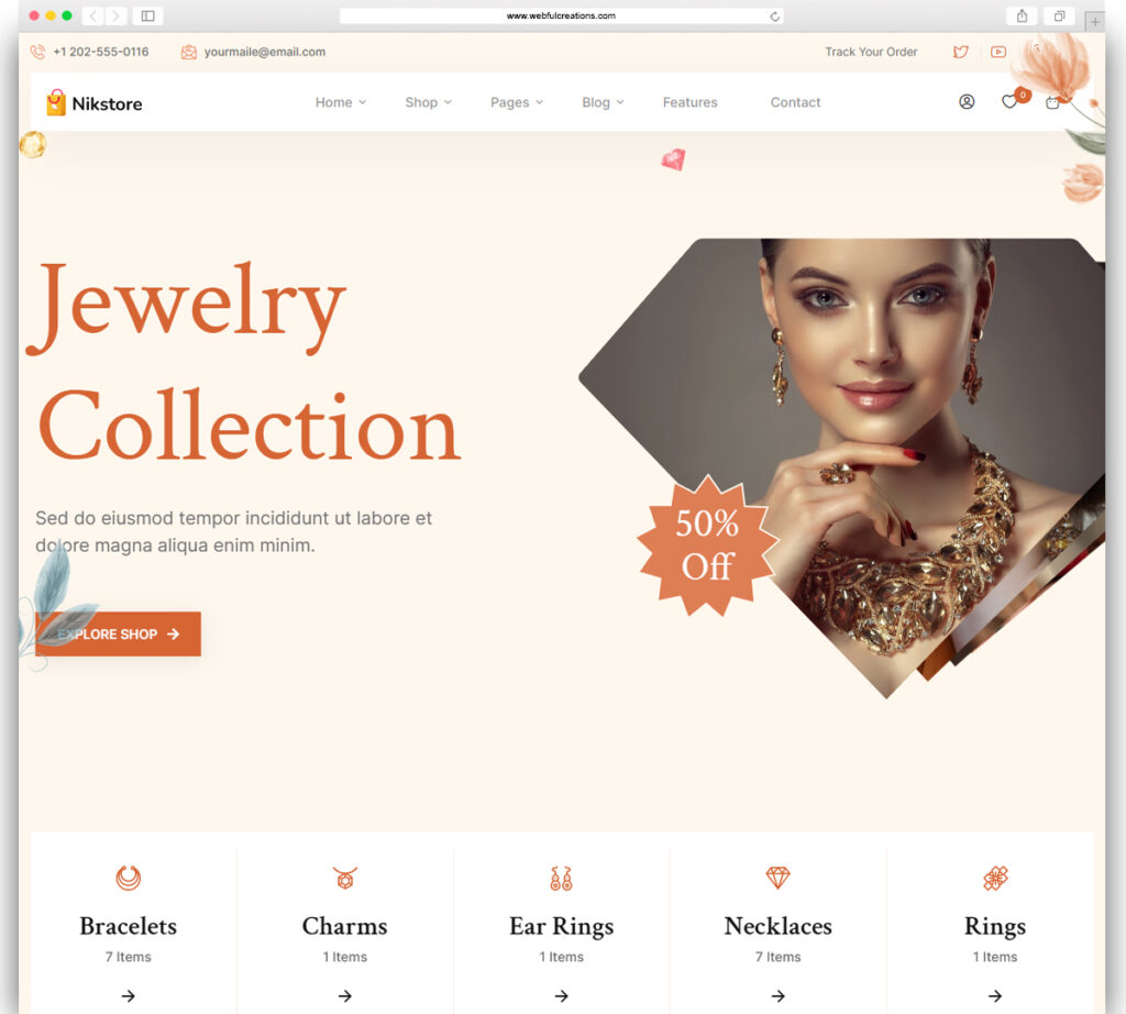 Nikstore - Fashion, Clothing & Jewelry WordPress Theme