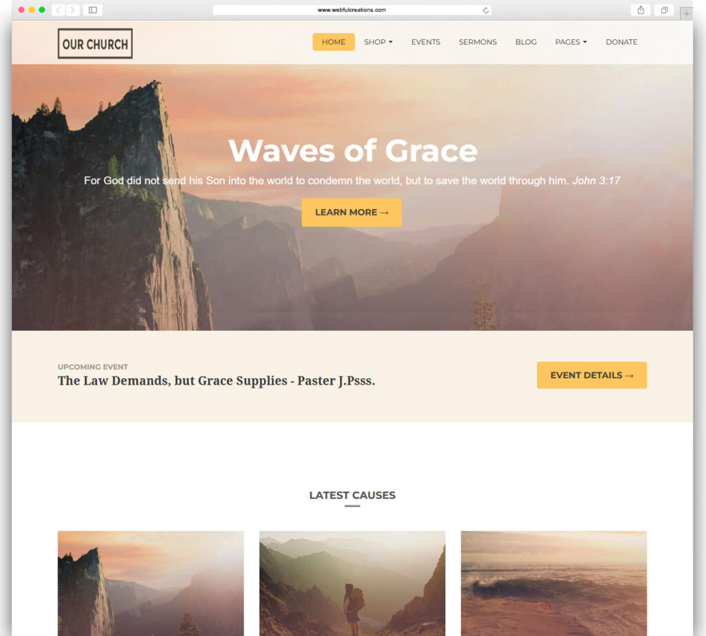 Our Church - Church WordPress Theme