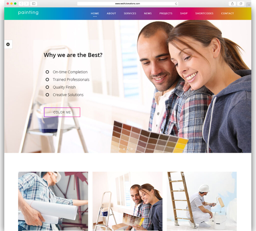 Paint - Painting Company WordPress Theme
