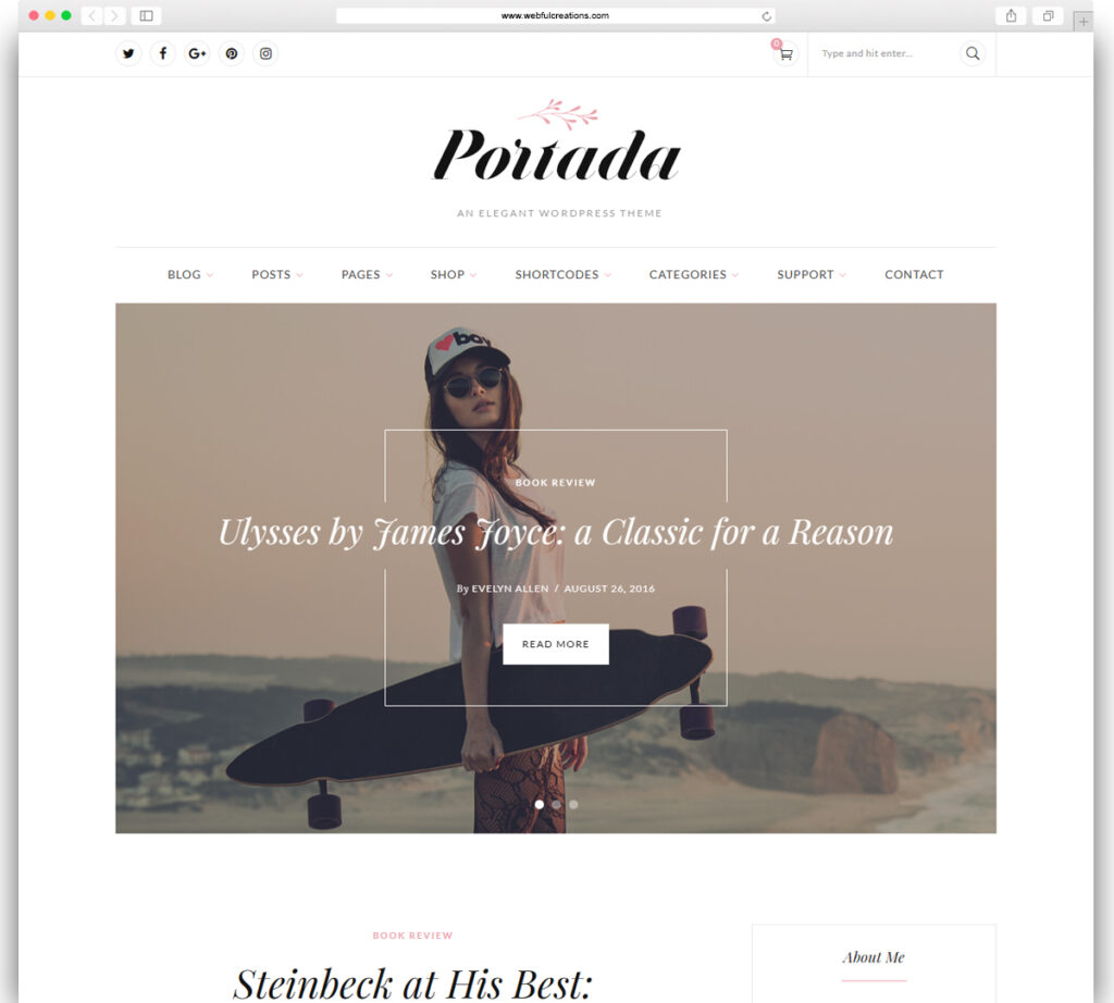 Portada - Blog WordPress Theme