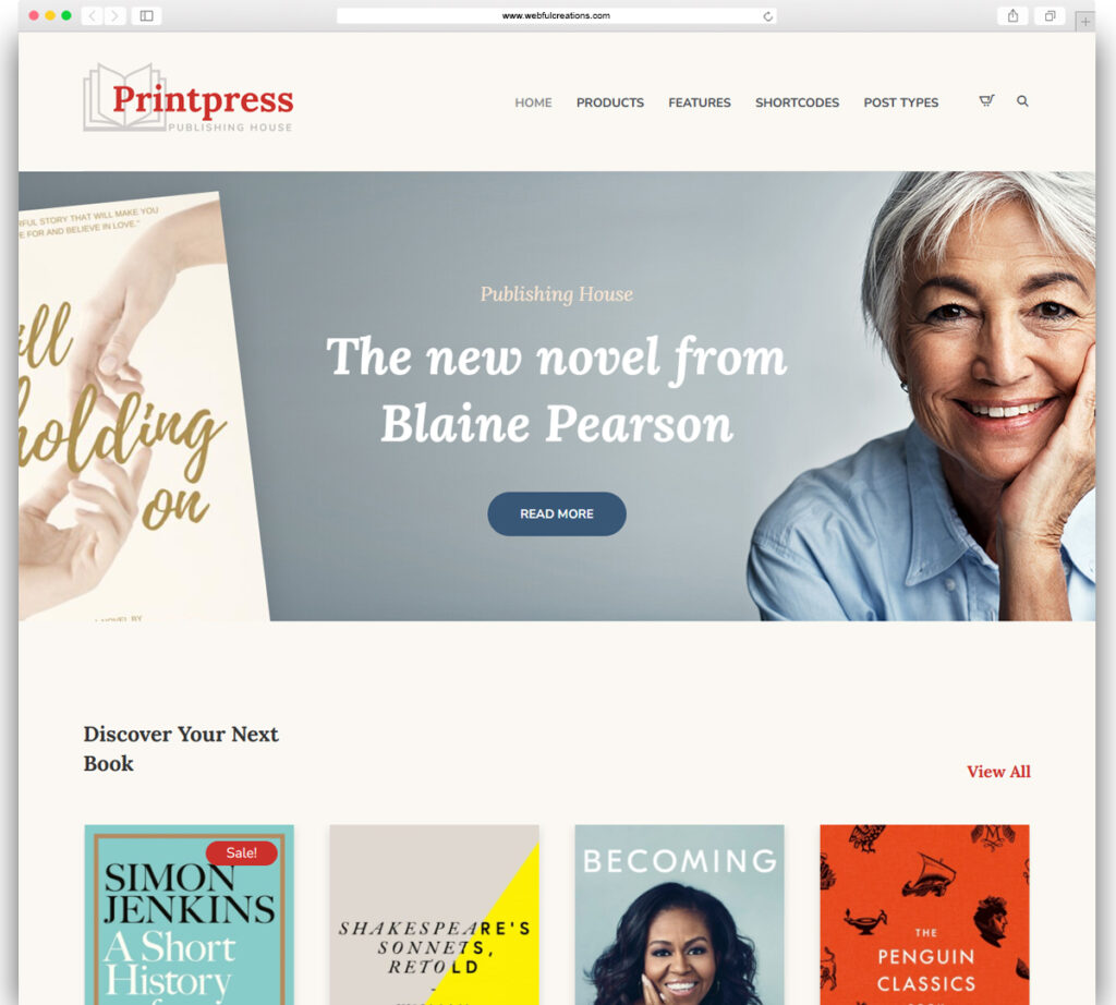 Printpress - Book Publishing WordPress Theme