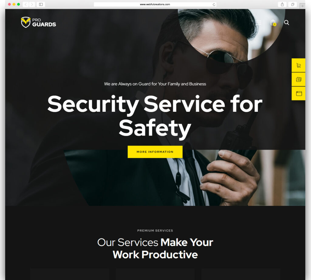 ProGuards - Safety Body Guard & Security WordPress Theme
