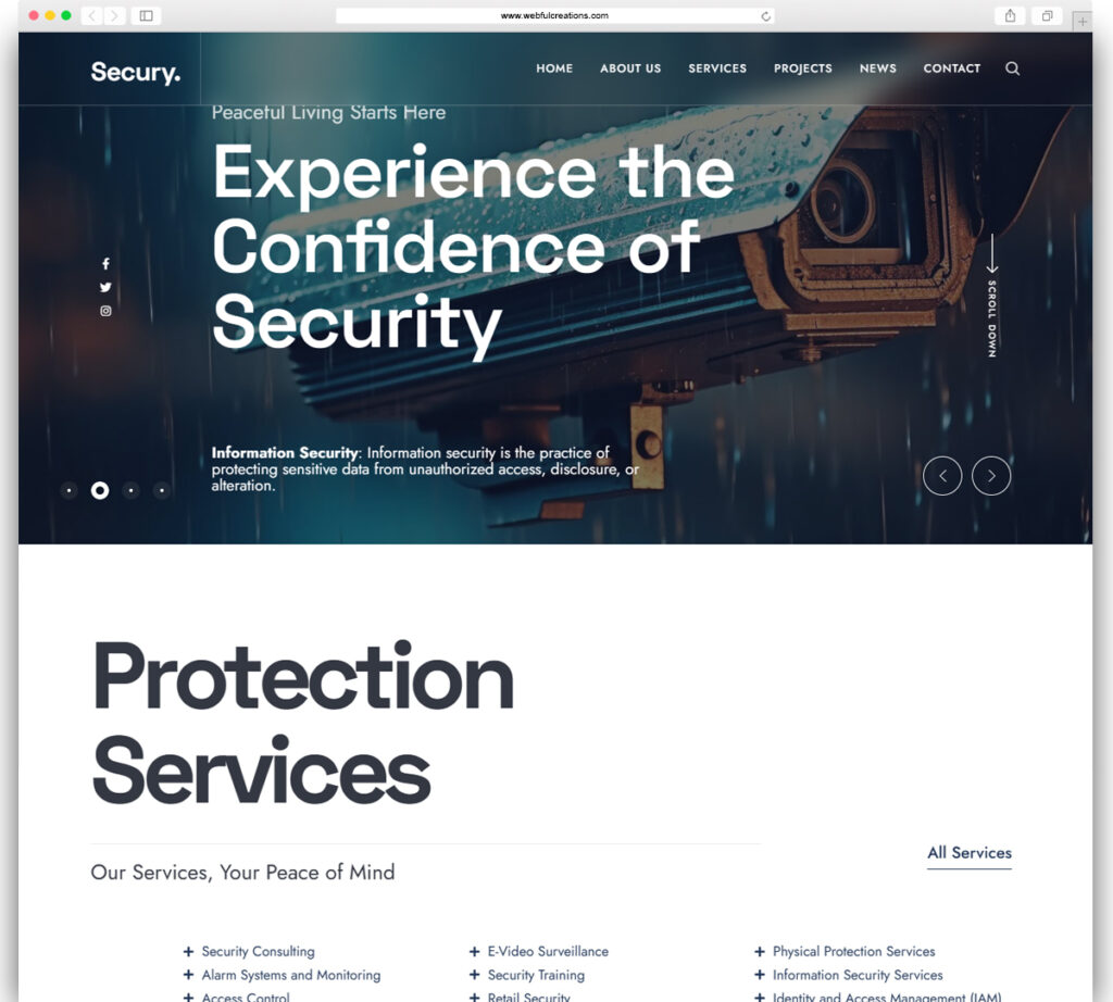Secury - CCTV & Security WordPress Theme