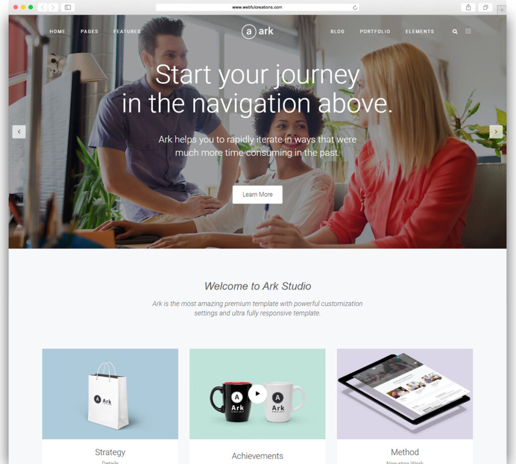 The Ark | WordPress Theme made for Freelancers