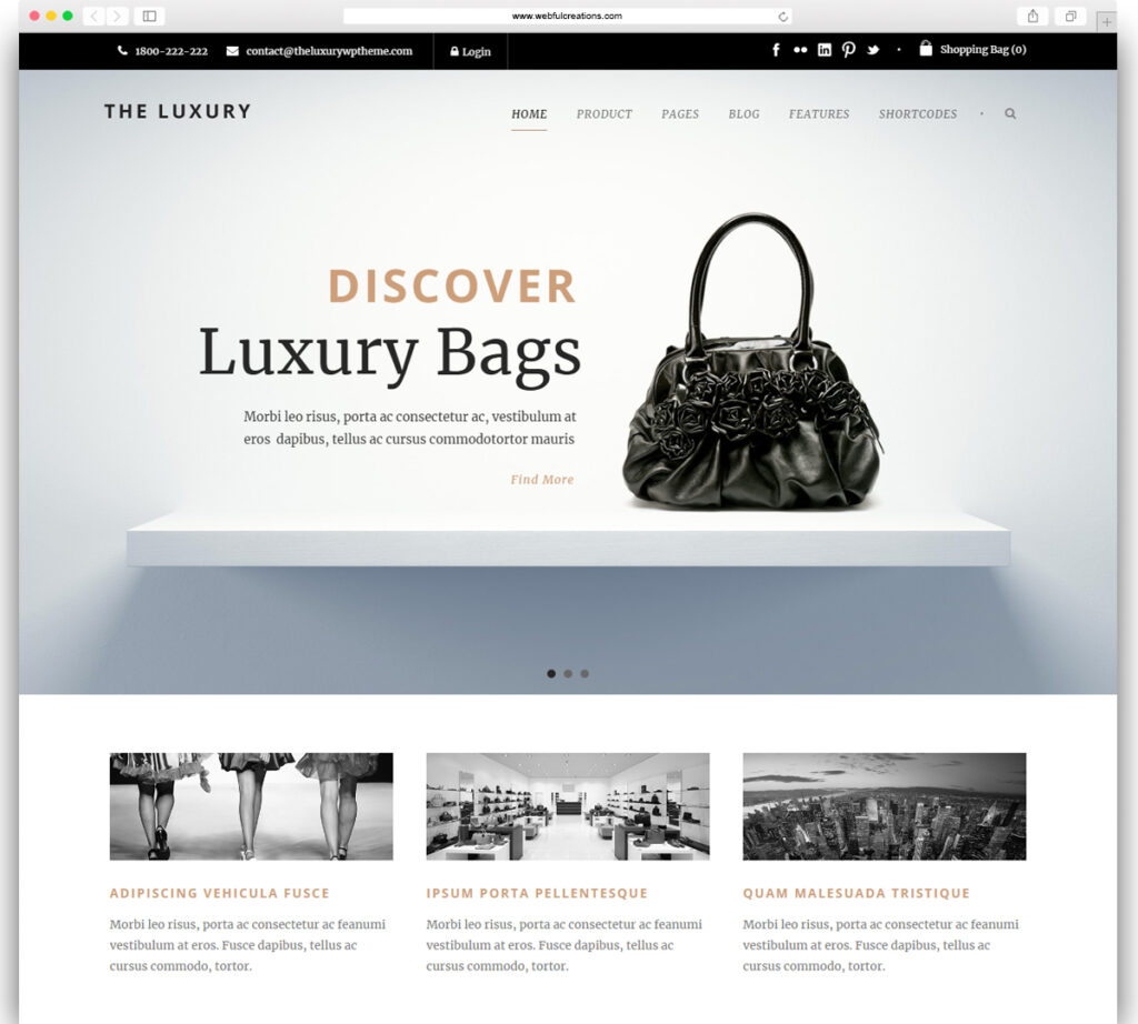 The Luxury - Dark / Light Responsive WordPress