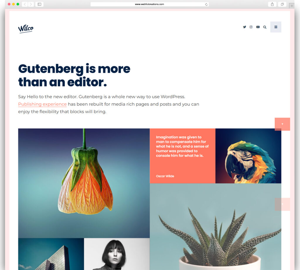 Wilco - Content Focused, Typography Blog Theme