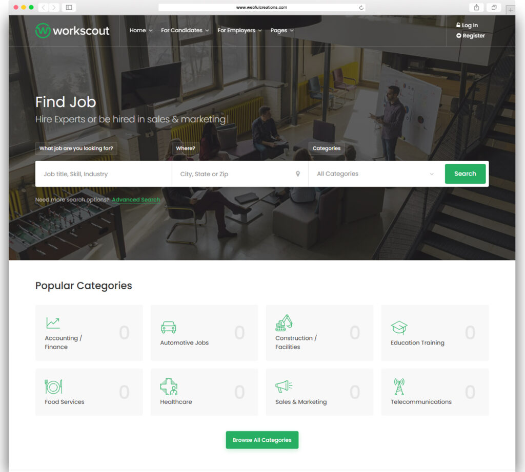 WorkScout - Job Board & Freelance Marketplace WordPress Theme