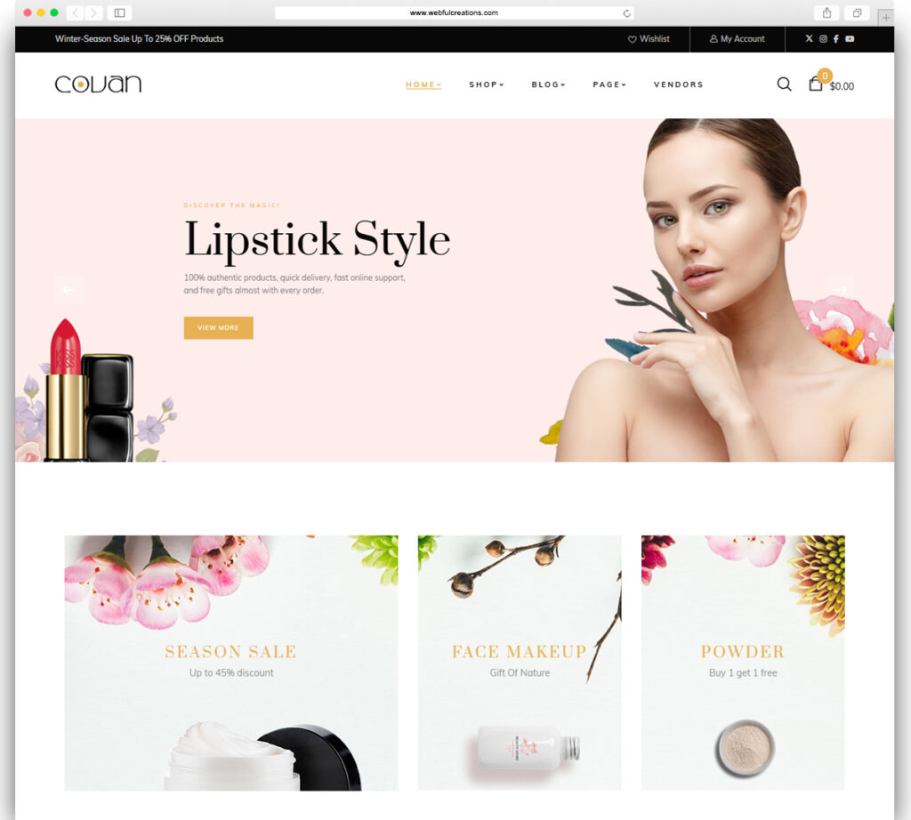 Covan – Cosmetics WooCommerce WordPress Theme