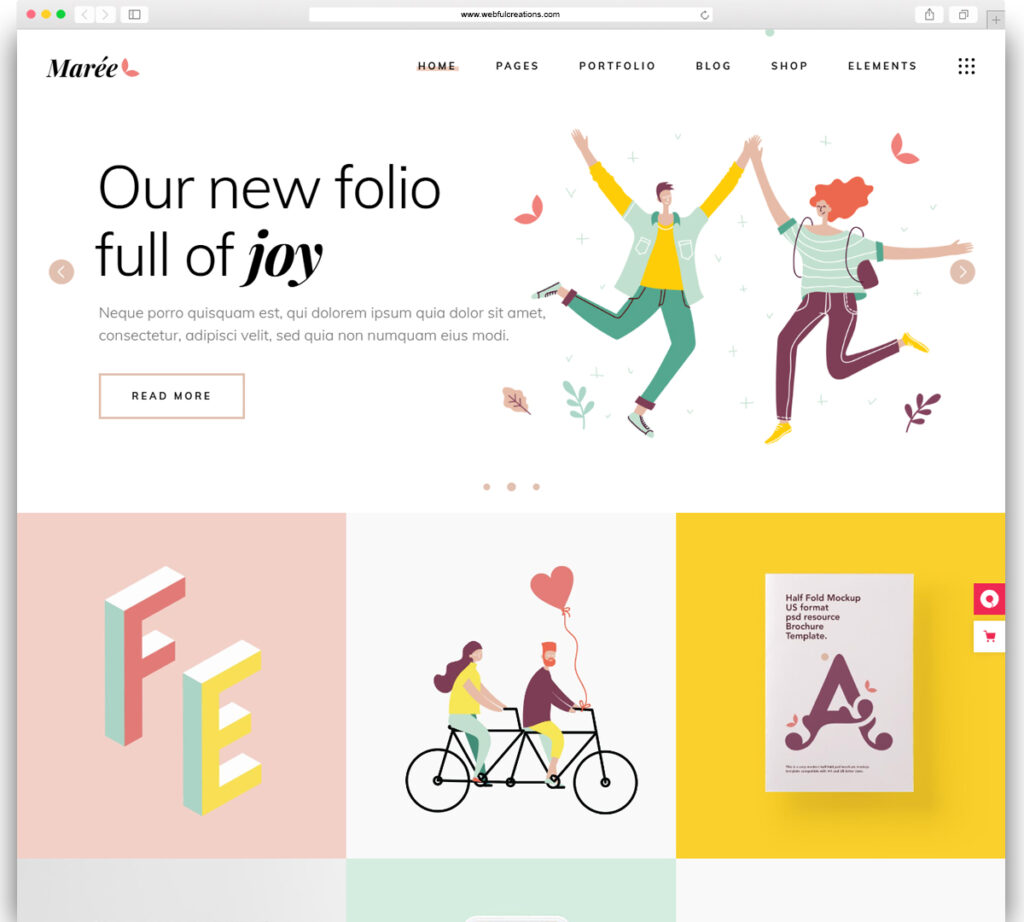 Marée - Illustration and Design Portfolio Theme