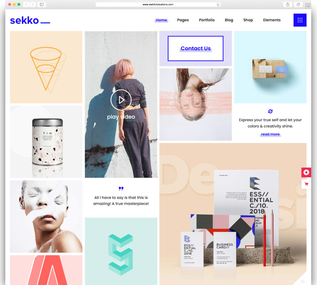Sekko - Designer Portfolio Theme