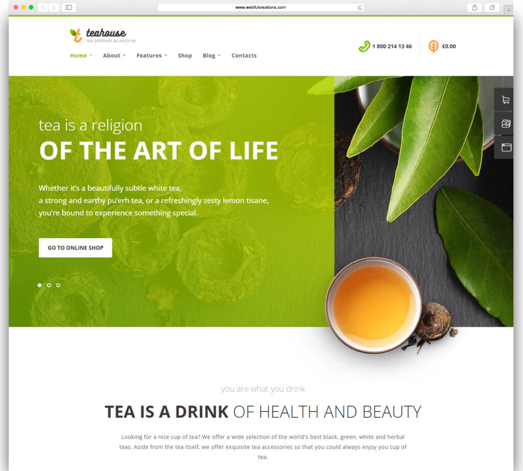 TeaHouse | Tea Store and Coffee Shop WordPress Theme