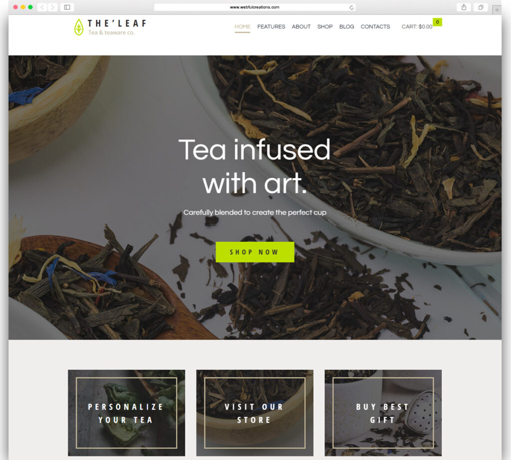 TheLeaf - Tea Company & Coffee Shop WordPress Theme